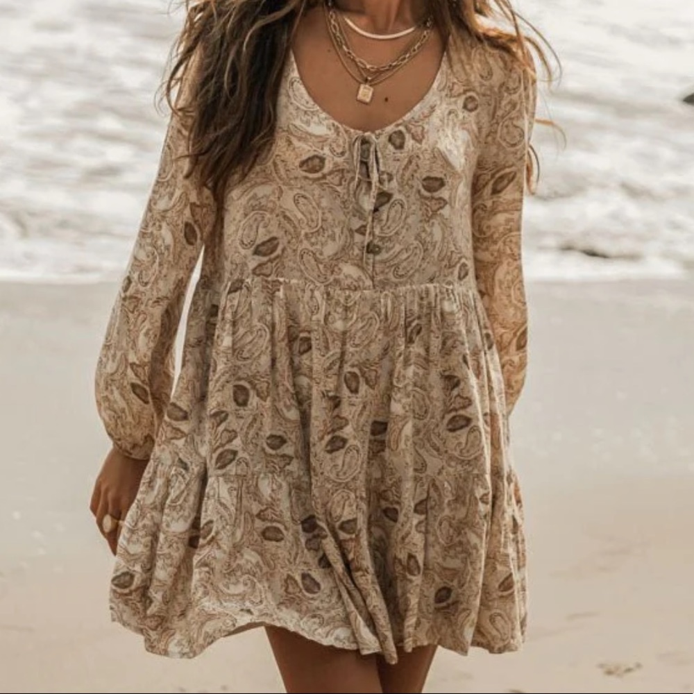 BOHME Florian Boho Mini Dress